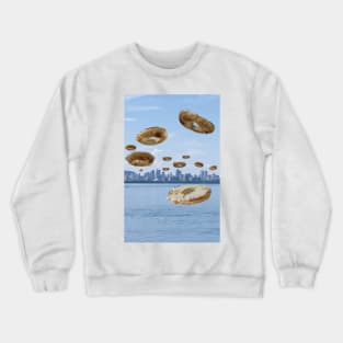 Montreal cream cheese bagel invasion Crewneck Sweatshirt